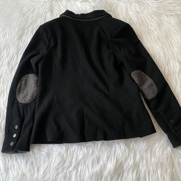 41 Hawthorn Black Blazer with Gray Elbow Patches - Picture 4 of 4